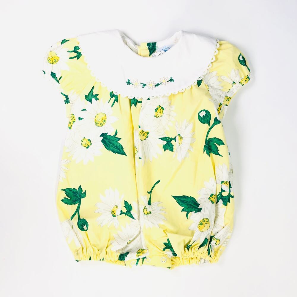 VINTAGE BABY GIRL FLORAL ROMPER SIZE 3M AND UP